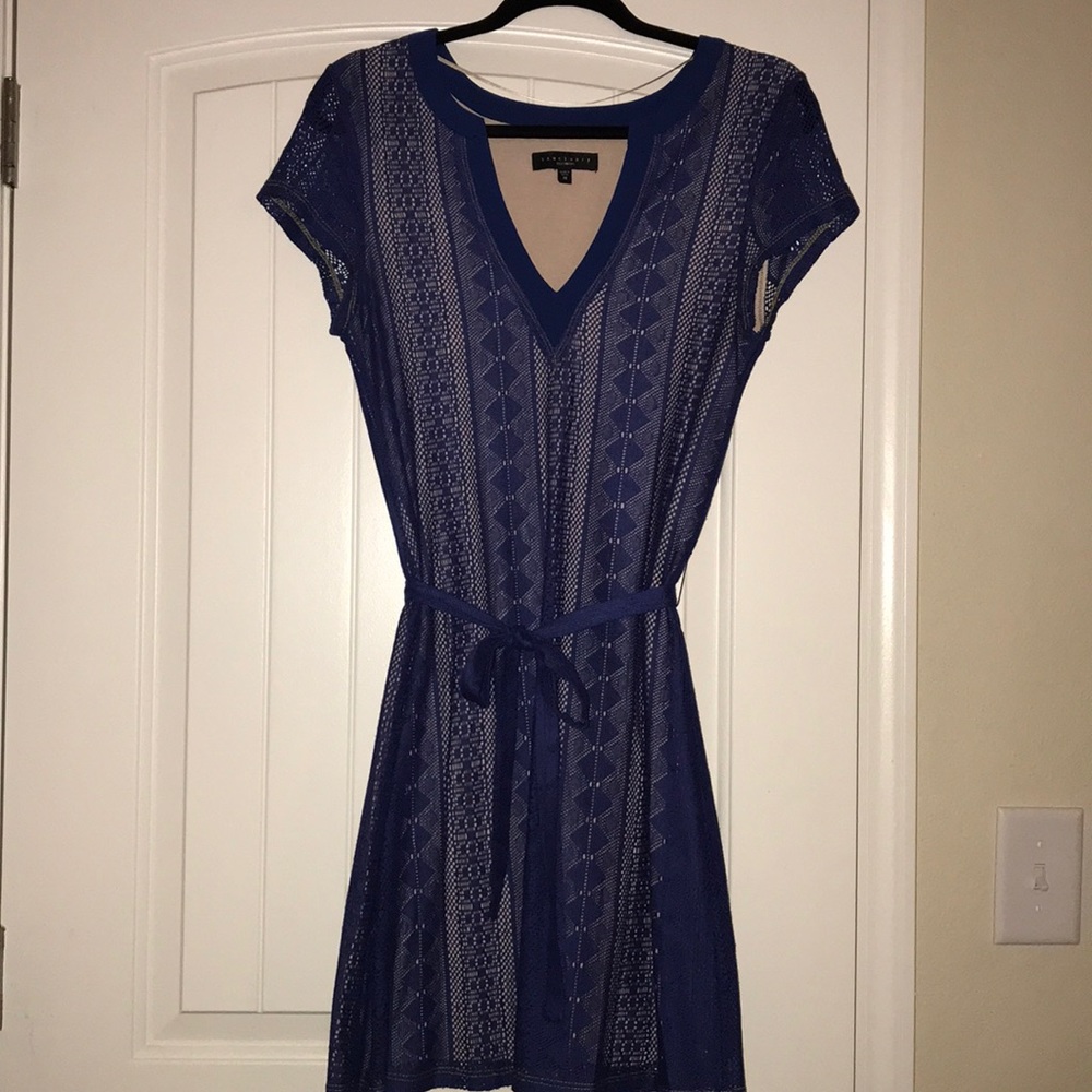 Sanctuary Blue Lace Mid Dress